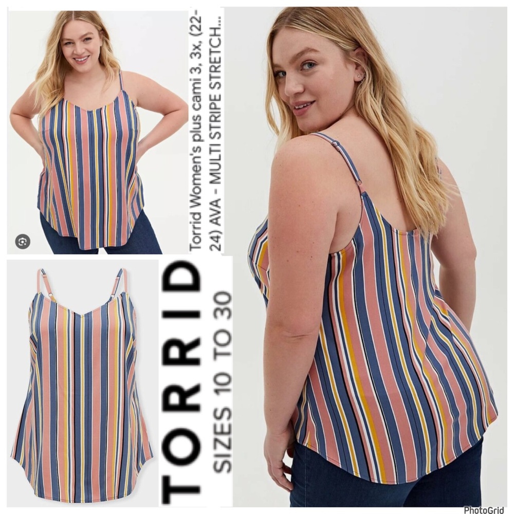 Torrid 1 plus size striped cami